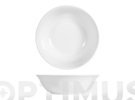 SALADIER EN PORCELAINE BLANCHE GRAVÉE