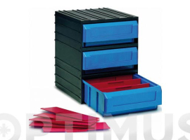 TRIEUR EN PLASTIQUE NOIR EMPILABLE