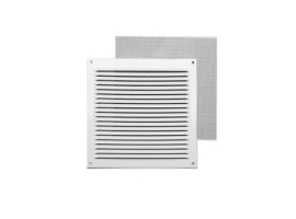 GRILLE BLANCHE SANS REBORD AVEC MOUSTIQUAIRE