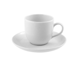 TASSE À CAFÉ EN PORCELAINE AVEC SOUCOUPE