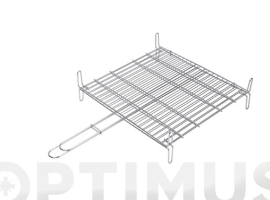 DOUBLE GRILLE EN ACIER INOXYDABLE 18/8