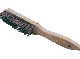 BROSSE ONDULÉE EN LAITON AVEC MANCHE EN BOIS