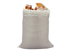 SAC EN RAPHIA BLANC 10 PIÈCES