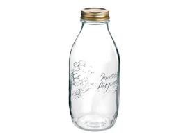 BOUTEILLE EN VERRE 4 SAISONS AVEC COUVERCLE