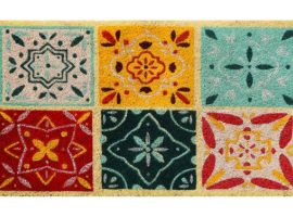 PAILLASSON COCO BLANC COULEURS VINTAGE